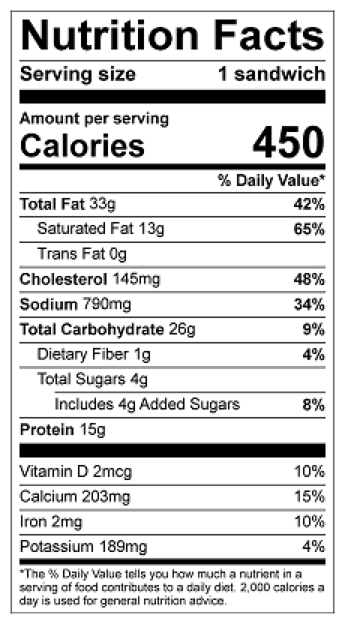 Sausage Egg, and Cheddar Cheese on Croissant Nutrition Facts