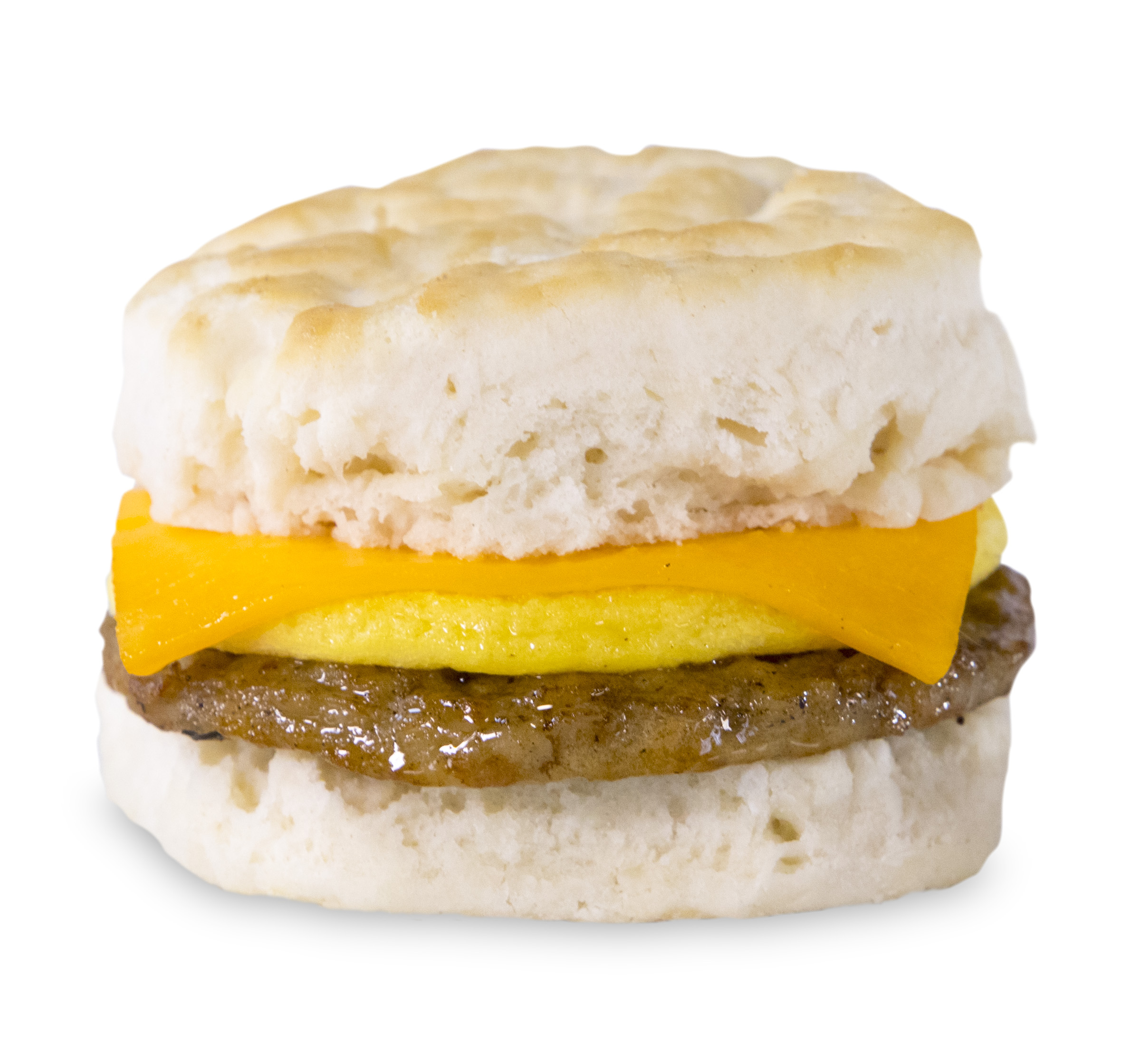 sausage egg and cheese biscuit
