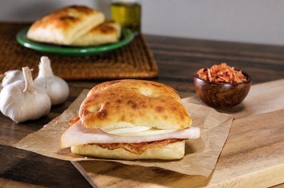 Honey Turkey & Havarti Potato Flatbread